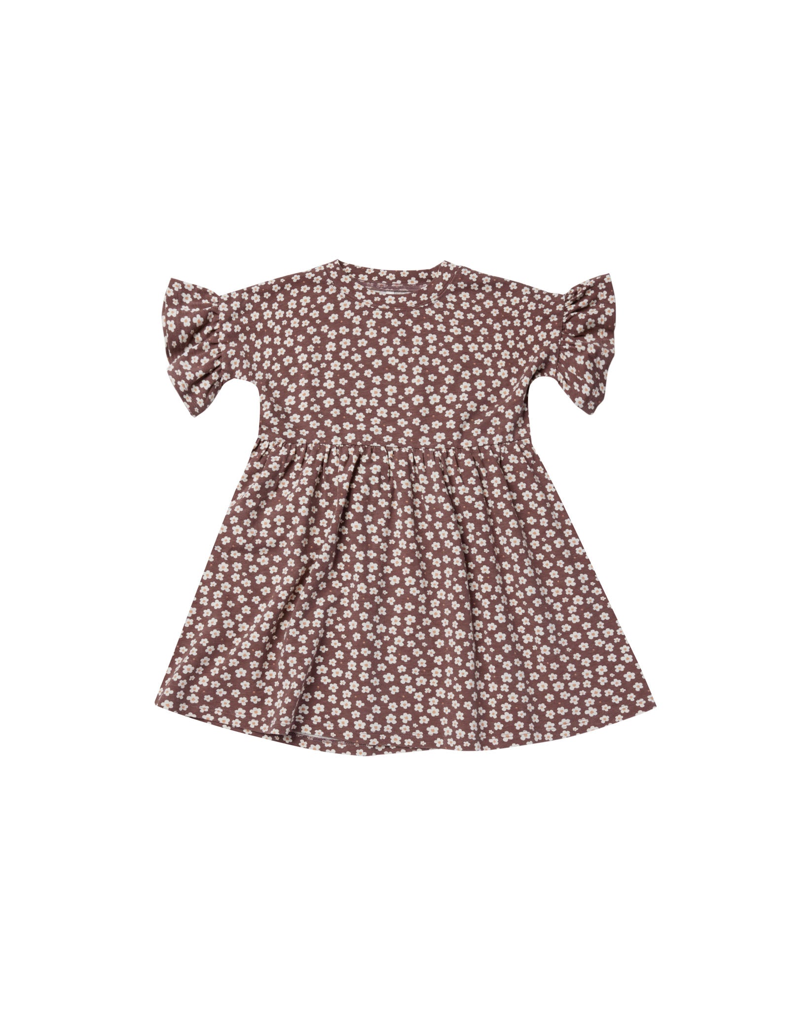 Rylee & Cru | Jersey Babydoll Dress || Plum Ditsy