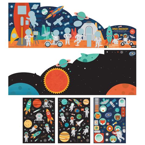 Petit Collage Space Discovery Sticker Activity Set