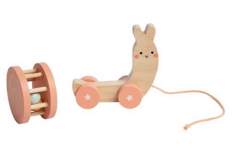 Pearhead | Snail Wooden Pull Toy