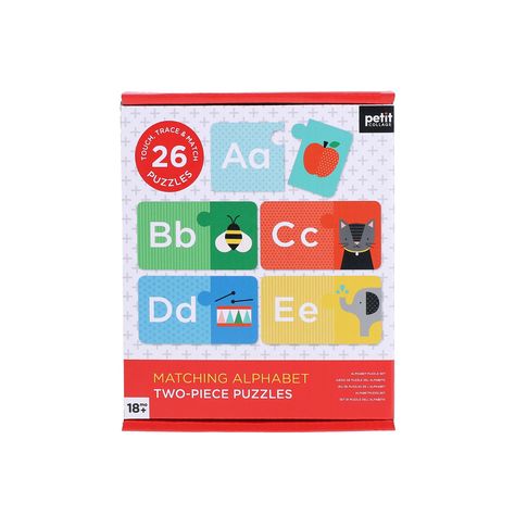 Petit Collage Matching Alphabet Two-Piece Puzzles