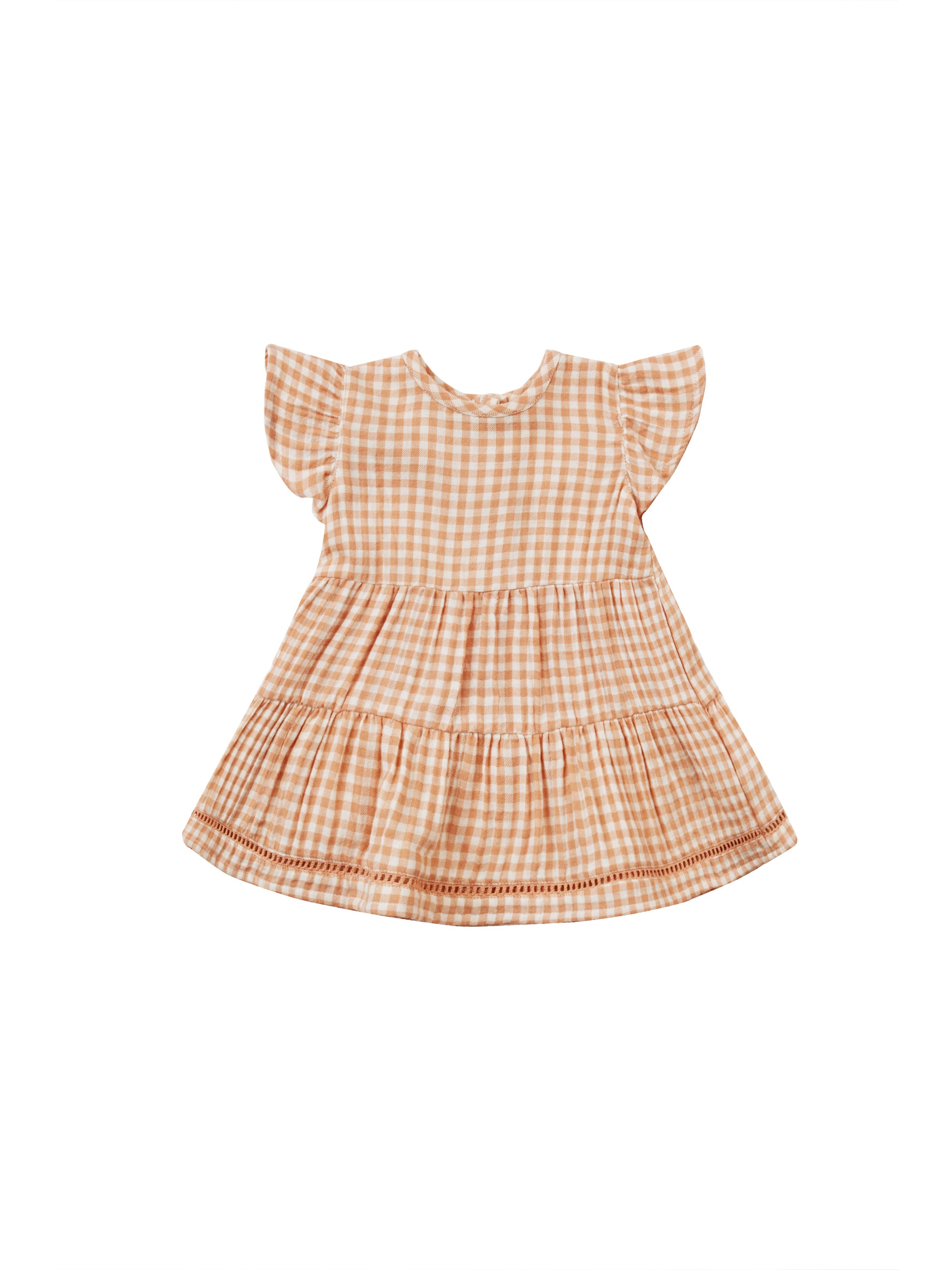 Quincy Mae Lily Dress Melon Gingham