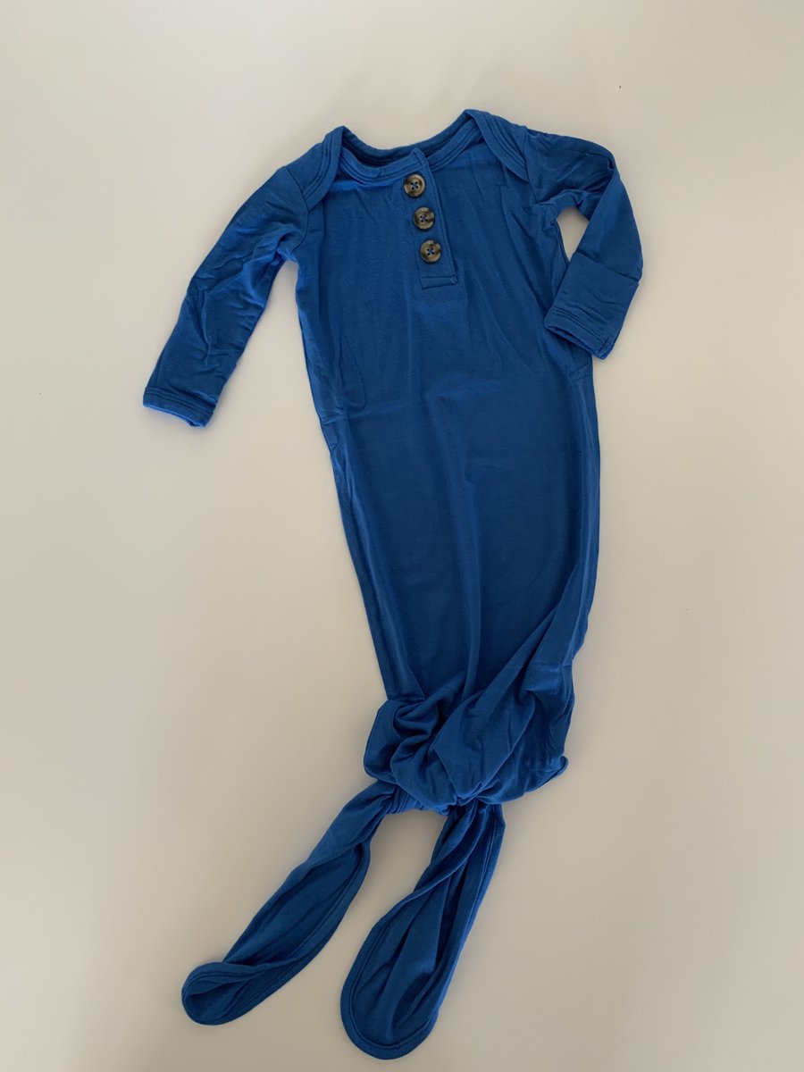 Rowan &amp; Co Knotted Sleep Gown in Electric Blue