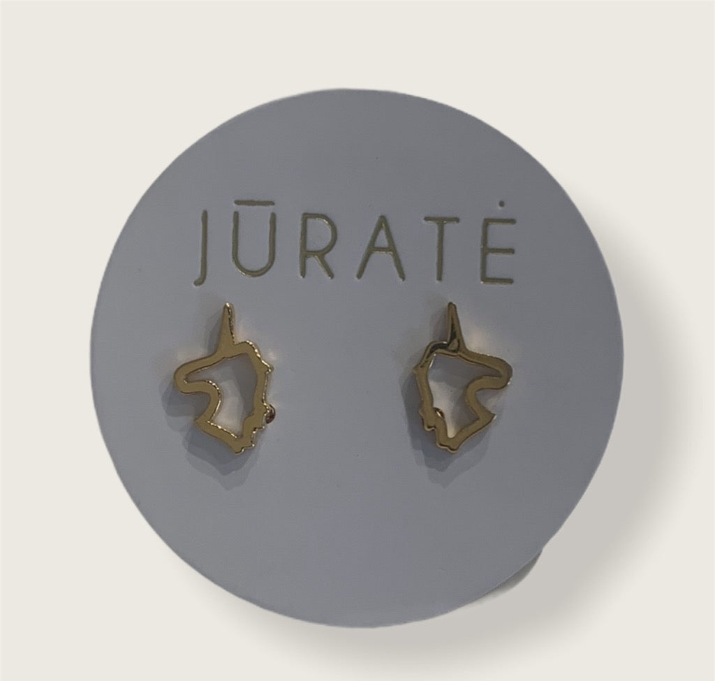 Jurate Unicorn Outline Stud Earrings (CONS)