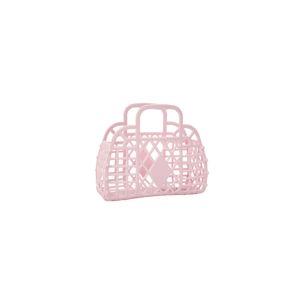 Sun Jellies Mini Retro Basket in Pink