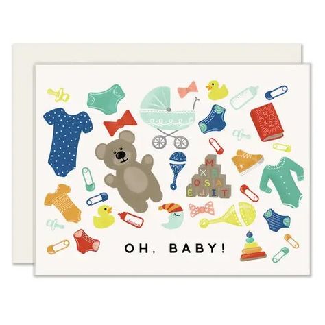 Slightly Stationery Baby Goods Card