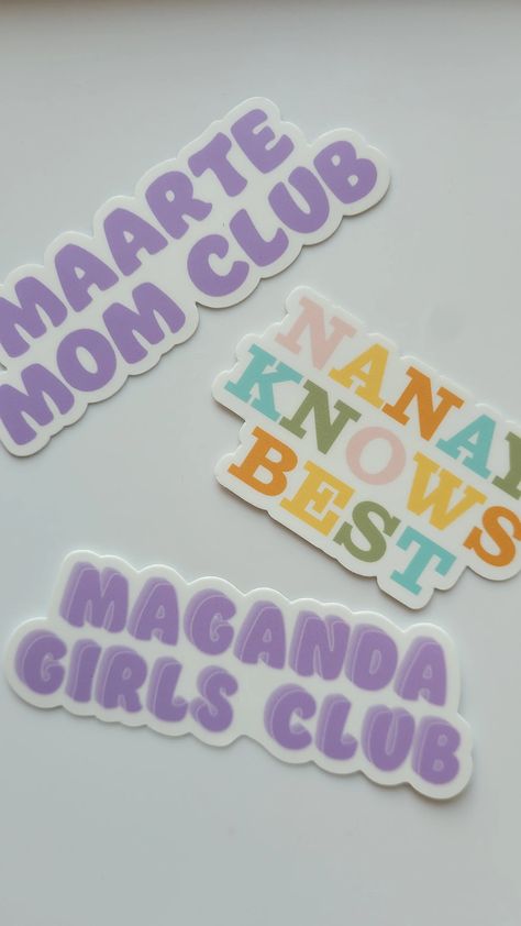 Pinay Mama Shop | Maganda Girls Blub Sticker - Ube