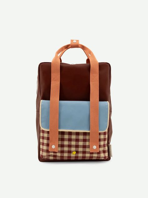 Sticky Lemon | Large Backpack || Gingham, Cherry Red, Sunny Blue, Berry Swirl