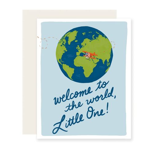 Slightly Stationery Welcome To the World Card