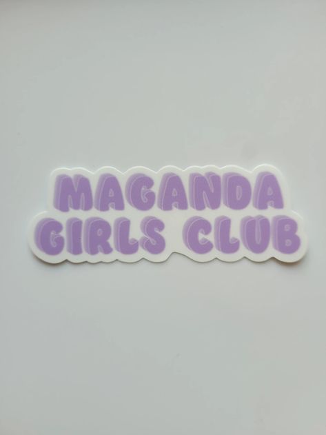 Pinay Mama Shop | Maganda Girls Blub Sticker - Ube