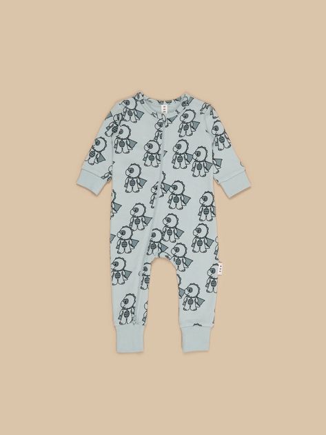 Hux Baby | Dino Hero Zip Romper