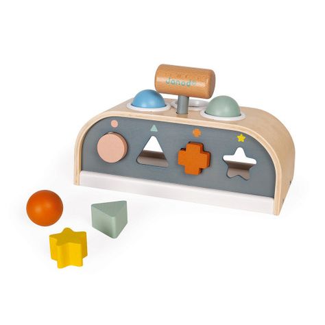 Janod | Sweet Cocoon Tap Tap and Shape Sorter