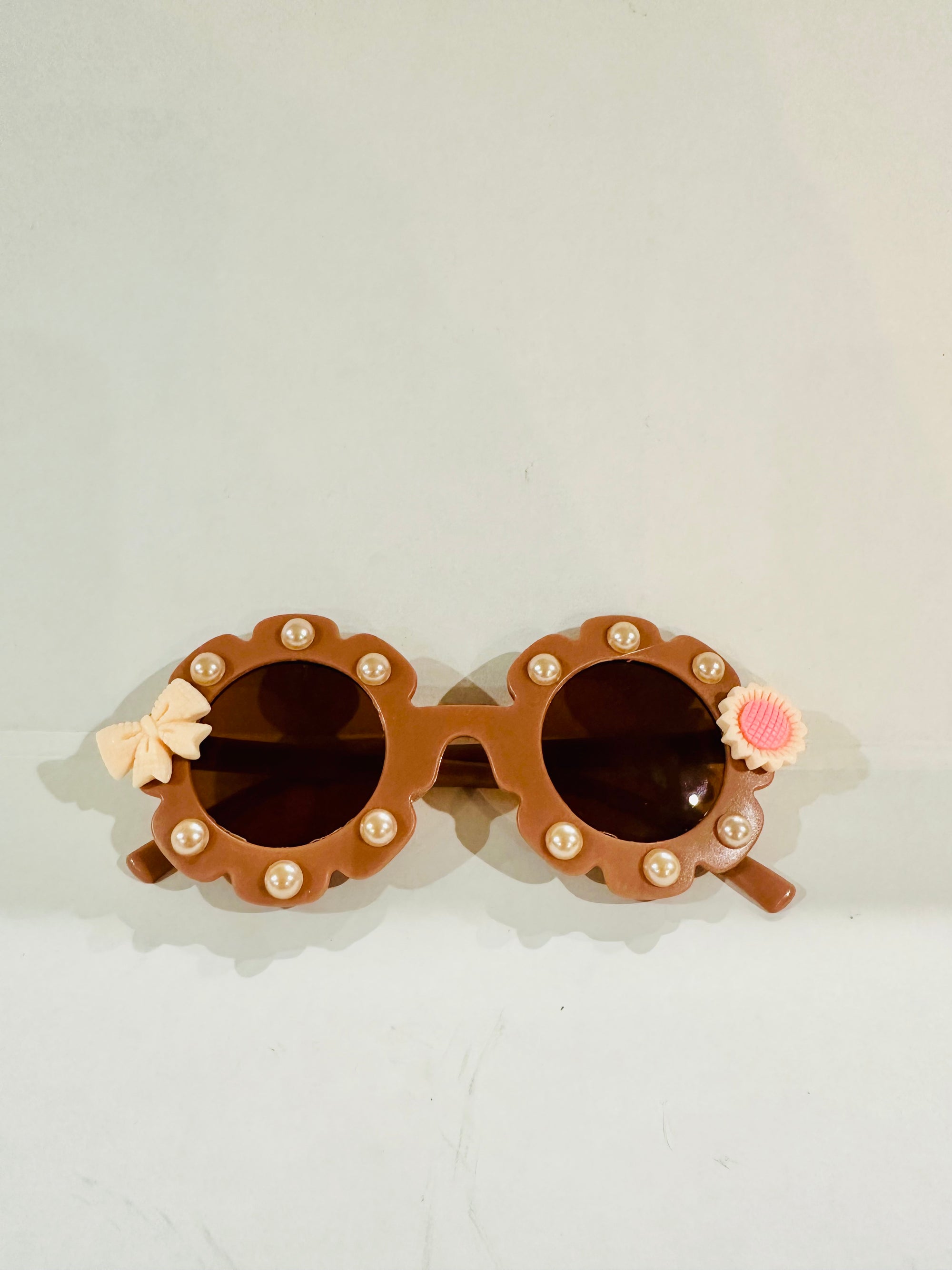 Summer Vibes Terracotta Bow Sunglasses