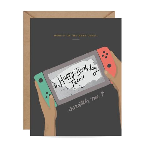 Inklings Papier | Scratch-Off Next Level - Birthday Card