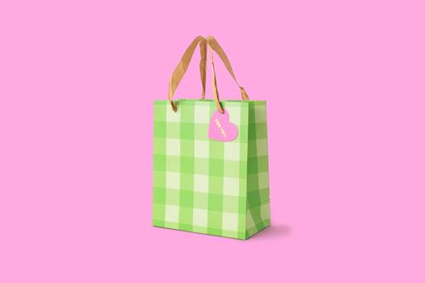 Taylor Elliott | Green Gingham Gift Bags