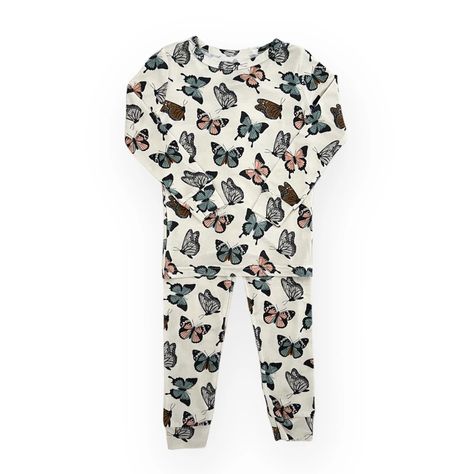 Emi Lei | Bamboo Two Piece Toddler Set || Butterfly