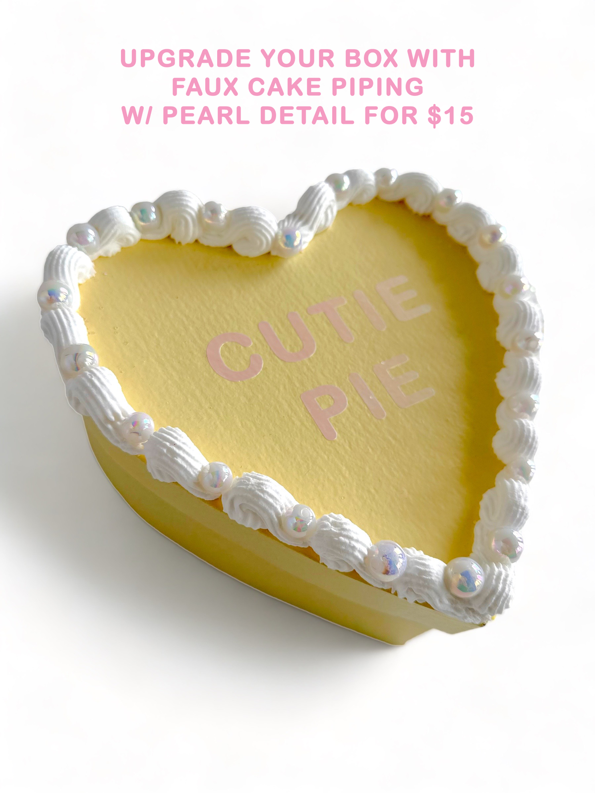 *Exclusive* Lemon Yellow CUTIE PIE Love Capsule Heart Box