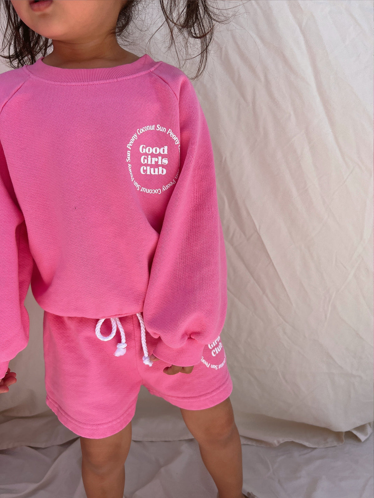 Sun Peony Coconut | Good Girls Club Sweatshirt in Pink