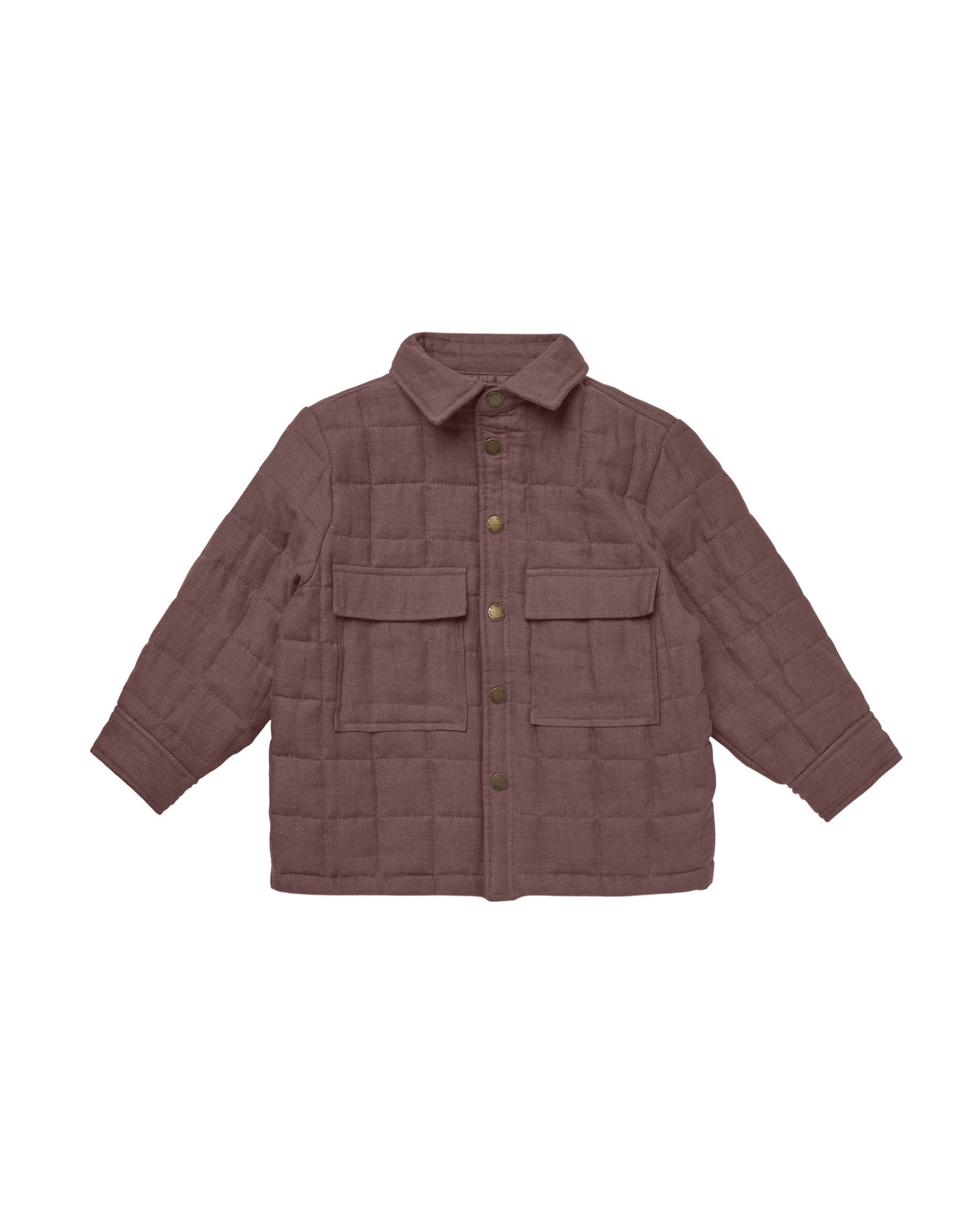 Rylee & Cru | Padded Overshirt || Plum 