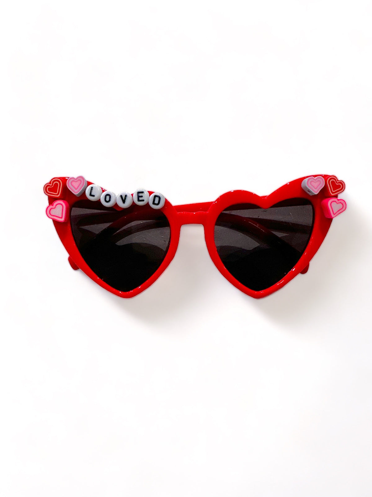 Summer Vibes Child&#39;s Red Beaded Cat Eye Sunnies