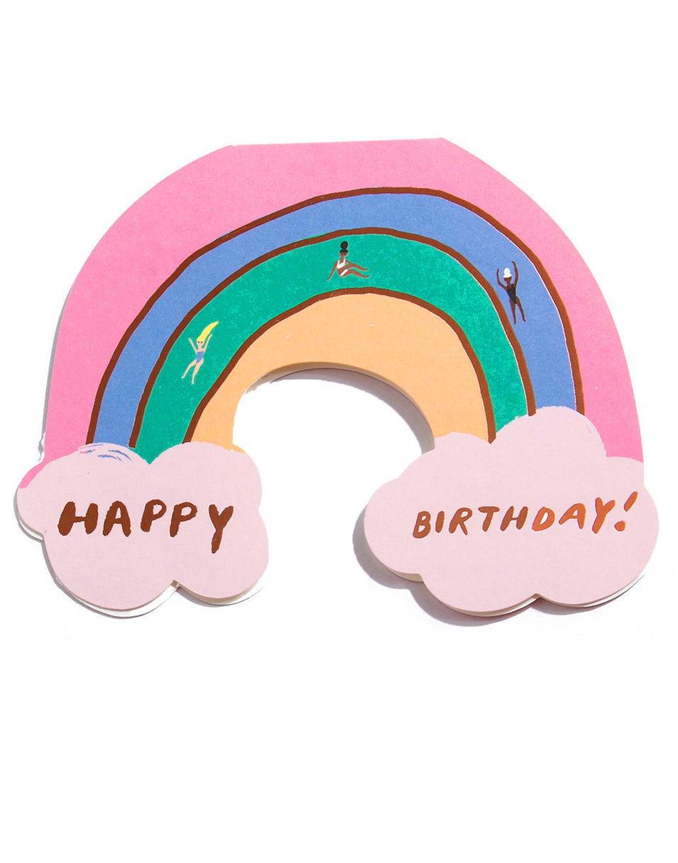 Carolyn Suzuki - Rainbow-Shaped Birthday Card