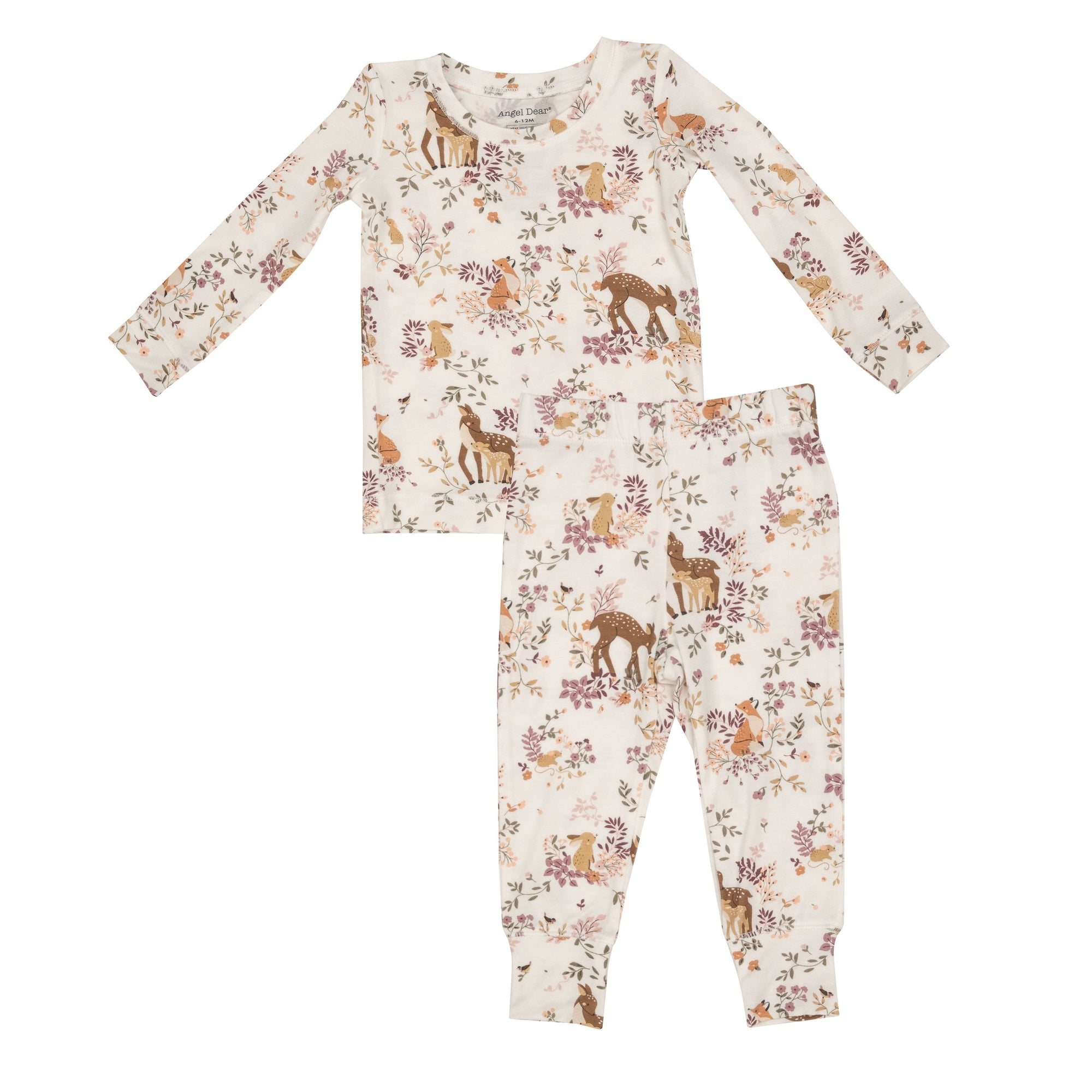 Angel Dear | Toddler Long Sleeve Loungewear Set || Pretty Woodland - Pink
