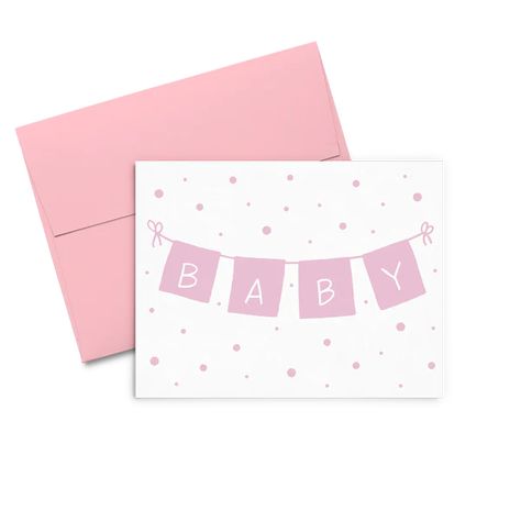 Talking Out of Turn | Baby Girl Banner - Card