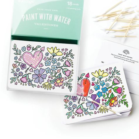 Inklings Paperie | Paint with Water Valentines - Floral