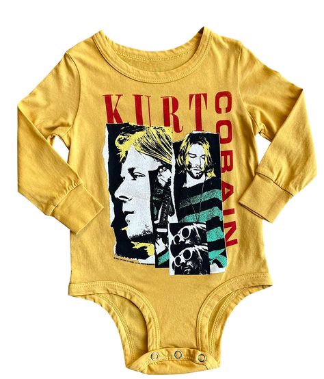Rowdy Sprouts | Kurt Cobain Organic Long Sleeve Onesie
