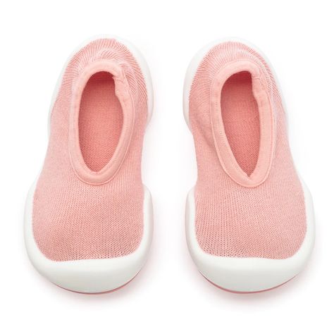 Komuello | First Walker Baby Sock Shoes - Flat || Pastel Pink