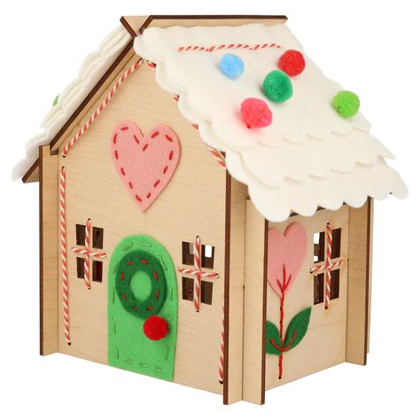 Meri Meri | Wooden Embroidery Gingerbread House Kit
