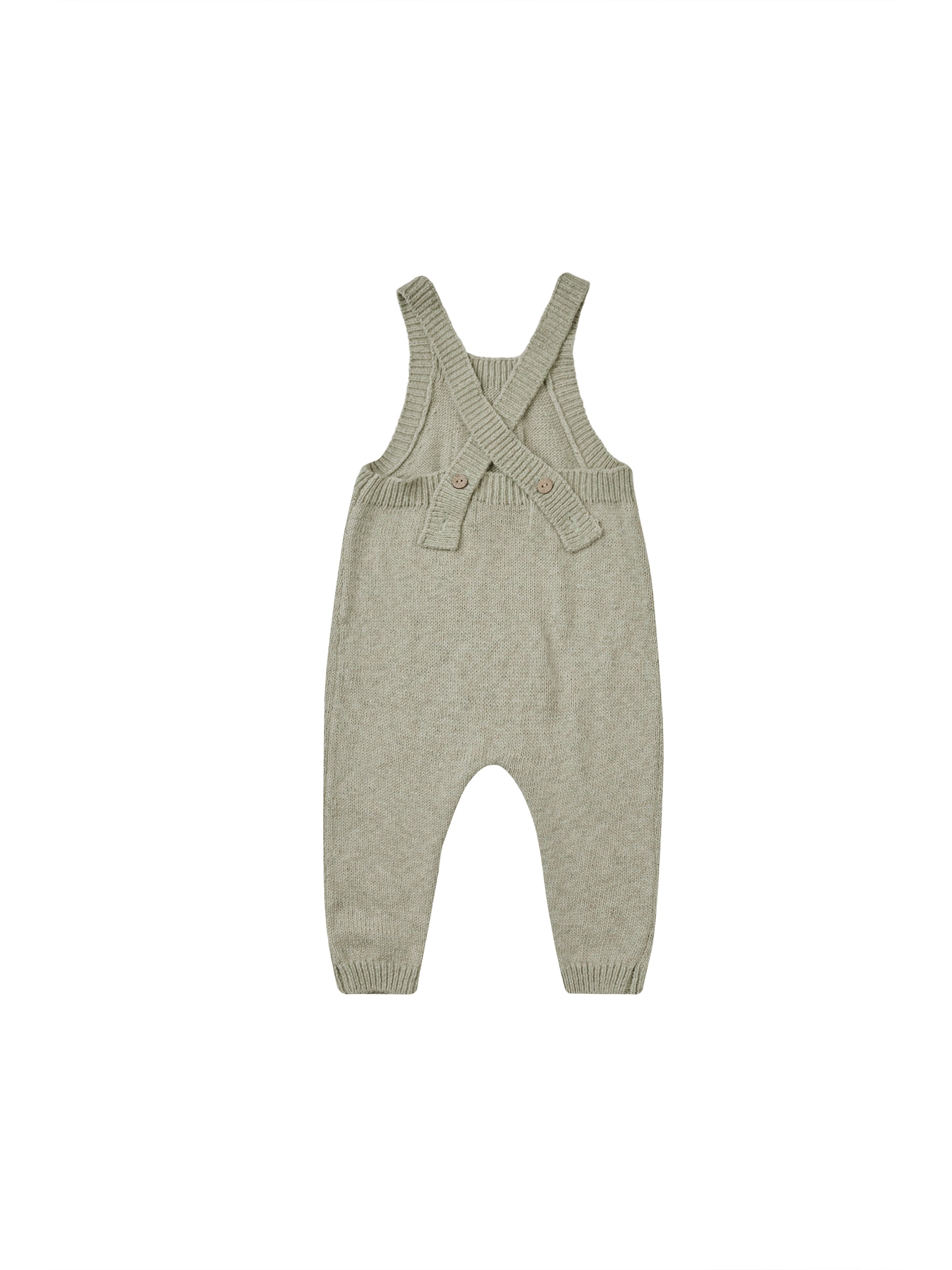 Quincy Mae | Knit Overalls || Sage