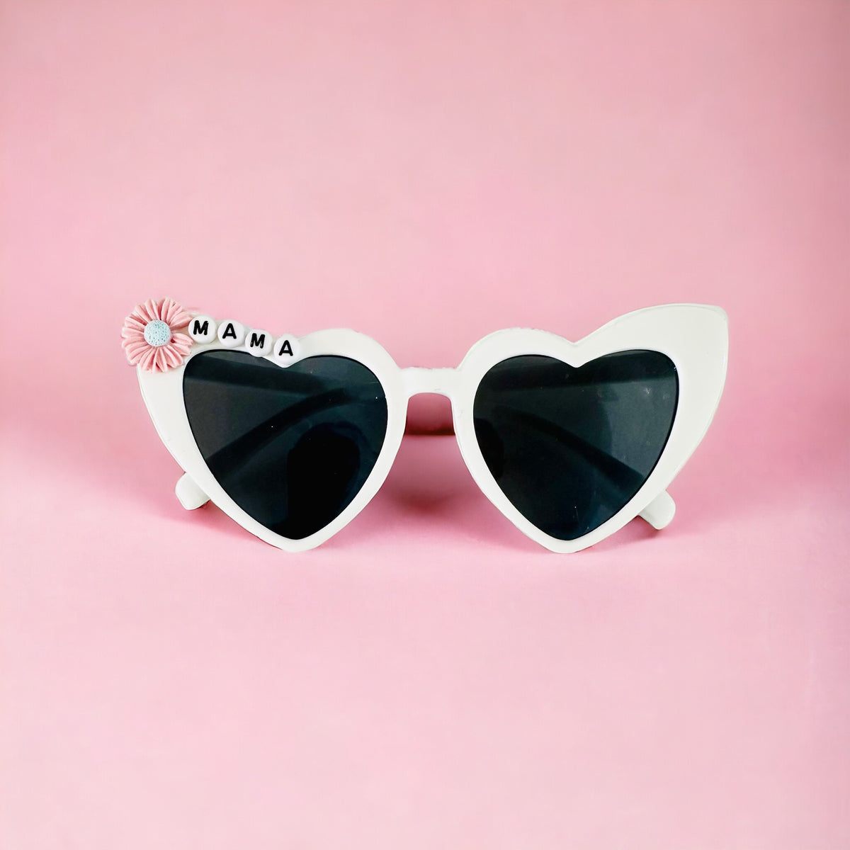 Summer Vibes Adult White &quot;Mama&quot; Cat Eye Sunnies