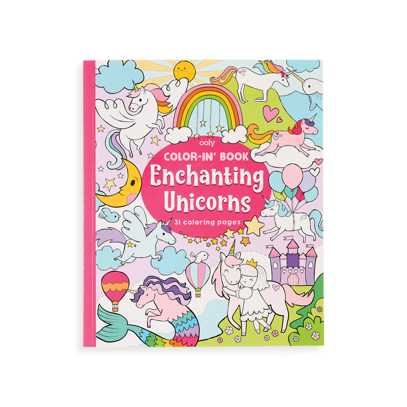 OOLY Color-in Book Enchanting Unicorn