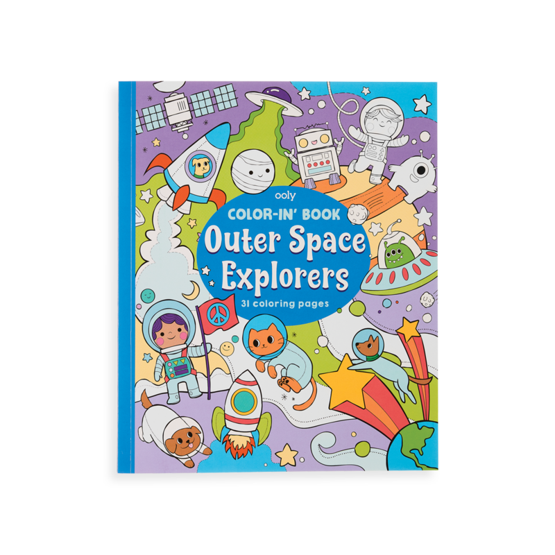 OOLY | Color-in Book Outer Space Explorers