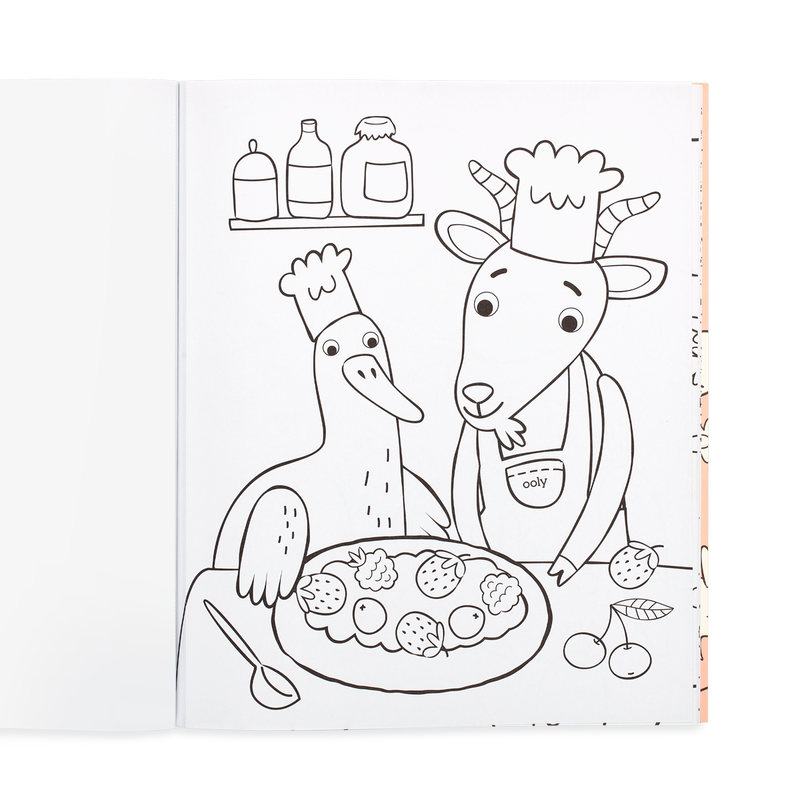 OOLY Color-in Book Little Farm Friends