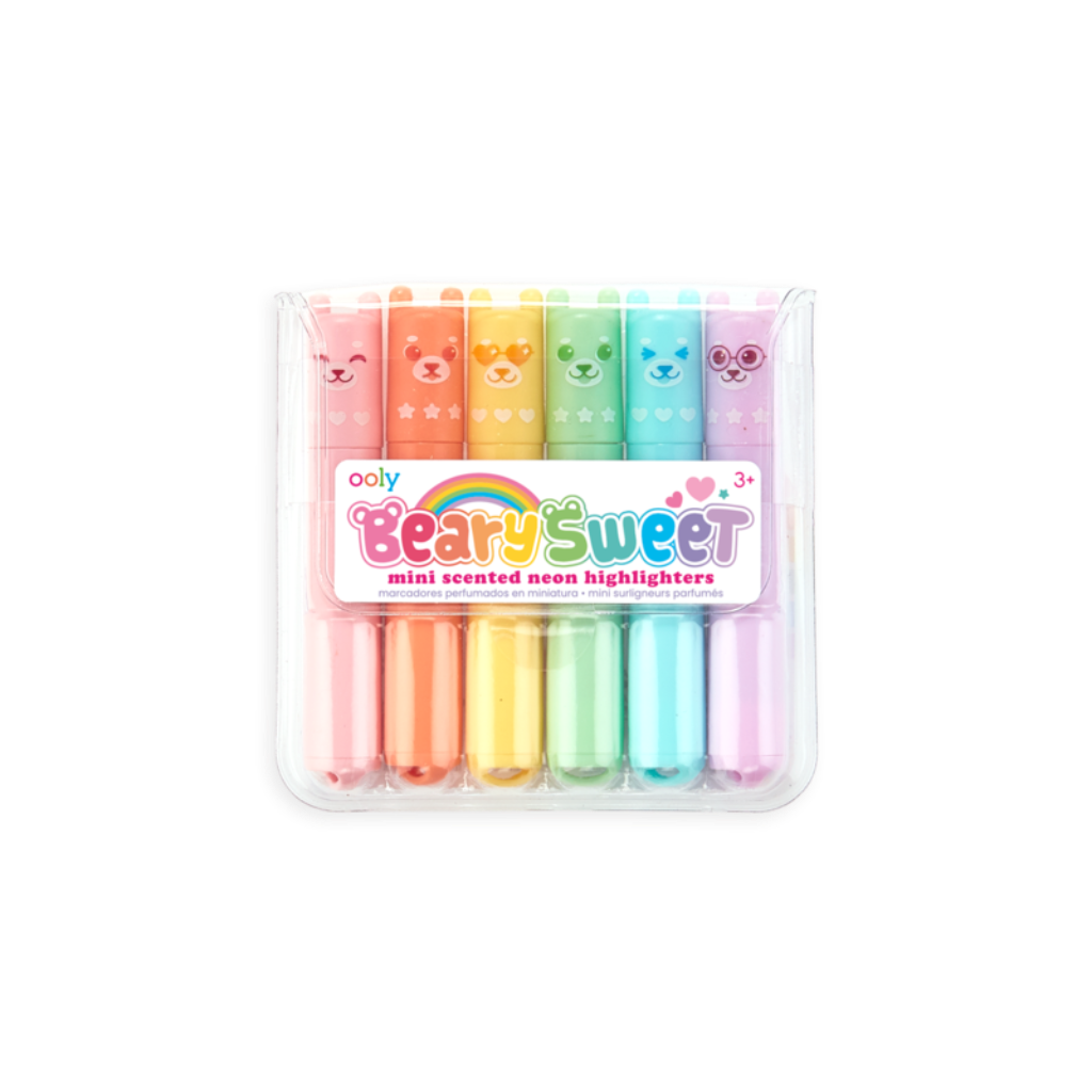 OOLY Mini Beary Sweet Scented Highlighters- Set of 6