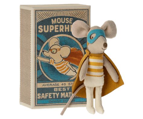 Superhero Little Brother Mouse in Box