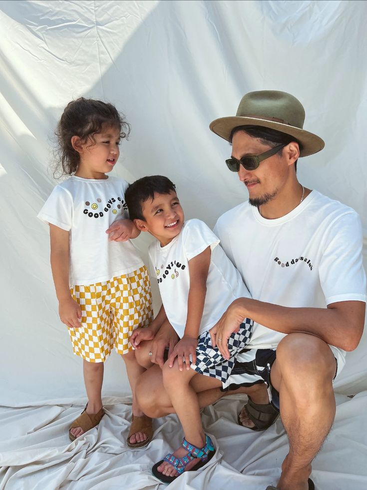 Sun Peony Coconut Good Boys Club Tee in Wave Design