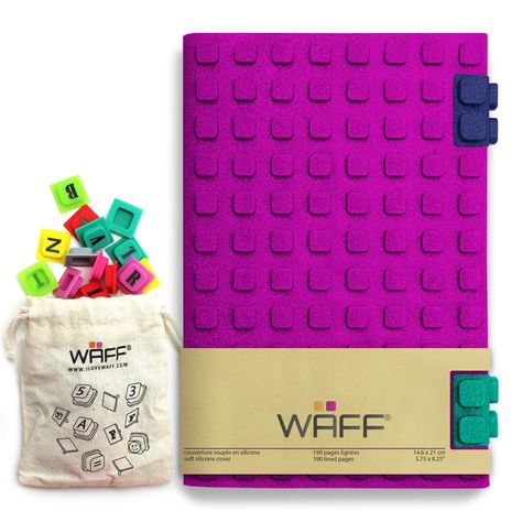 WAFF Large Glitter Journal Combo Kit in Glitter Fuchsia