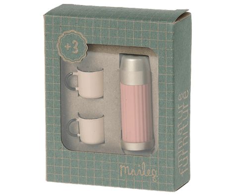 maileg thermos and cups mice accessories