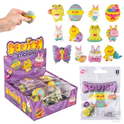 Toy Network | 2" Easter Squish Sticker Assortment