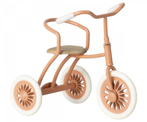 toy mouse tricycle in coral color