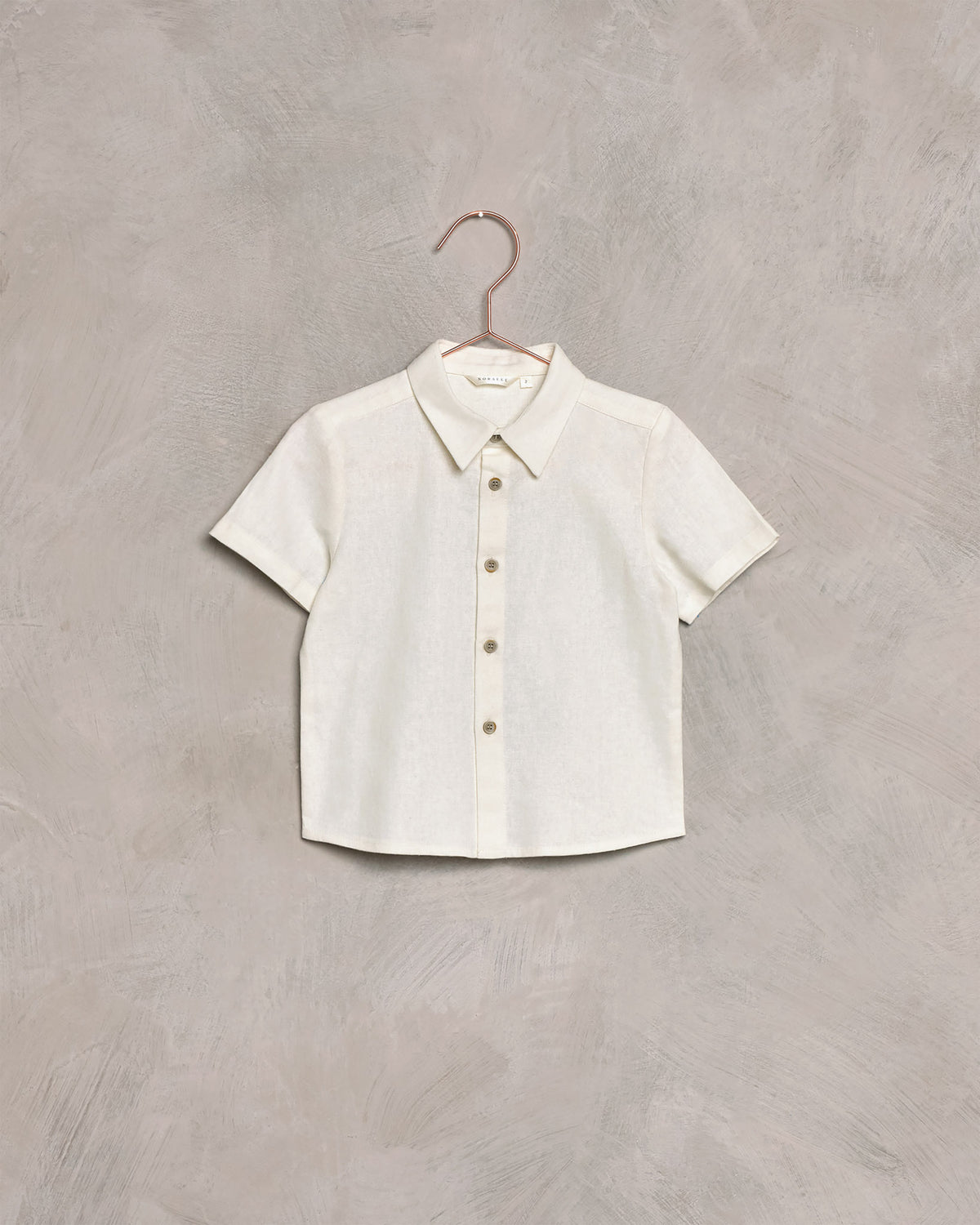 boys button up shirt in ivory color