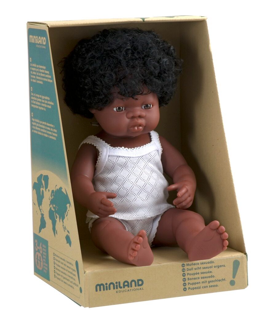 Miniland Baby Doll African Girl | Sweet Threads