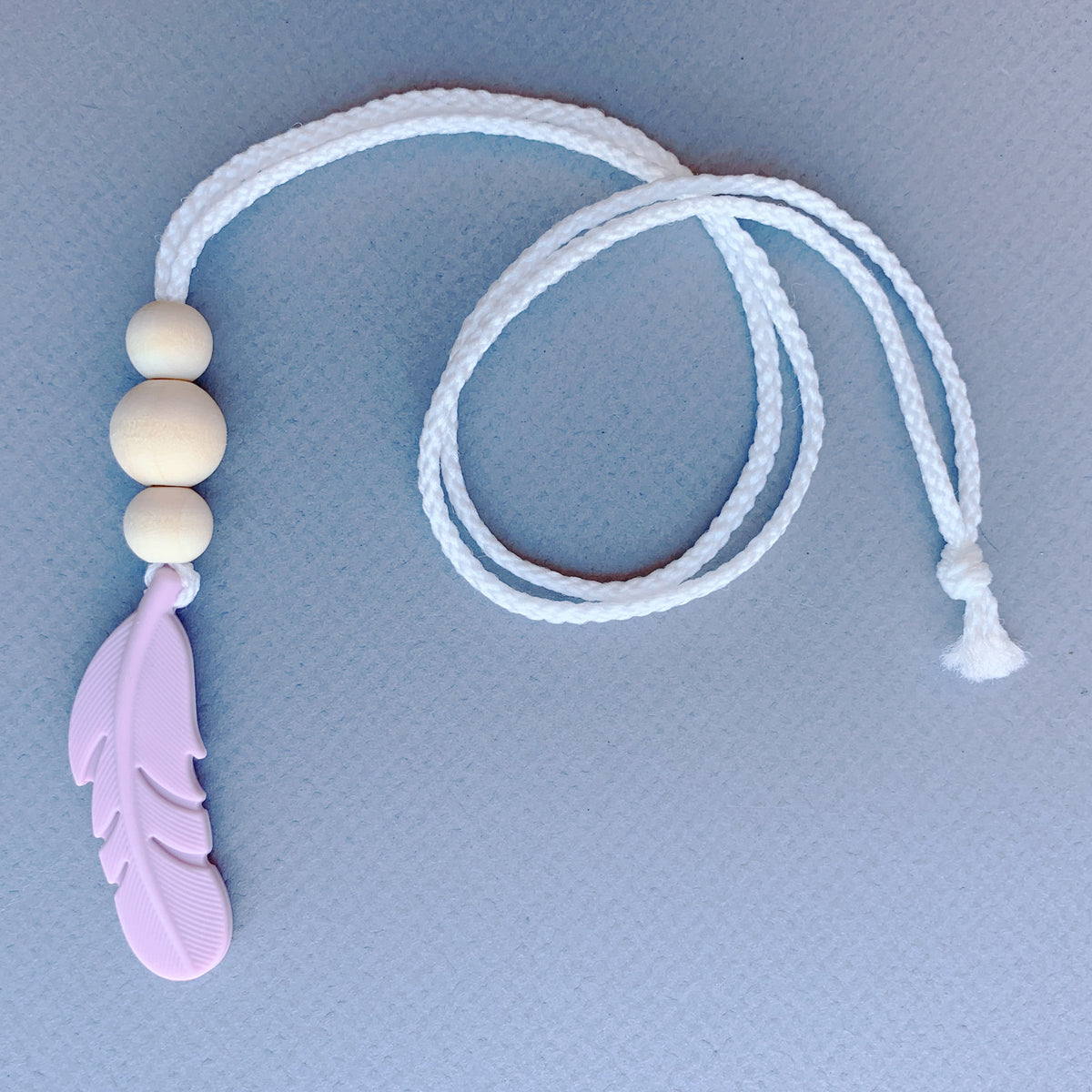 Love Knot Decor Feather Teether