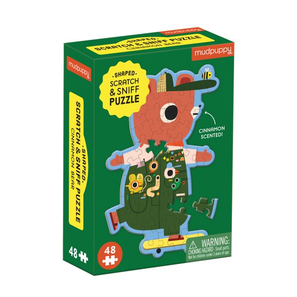 Puzzle Mini Scratch And Sniff Cinnamon Bear (48 Piece)