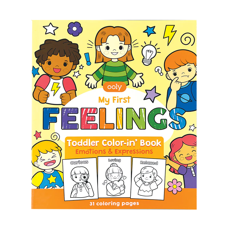 OOLY  Toddler Color-in Book My First Feelings