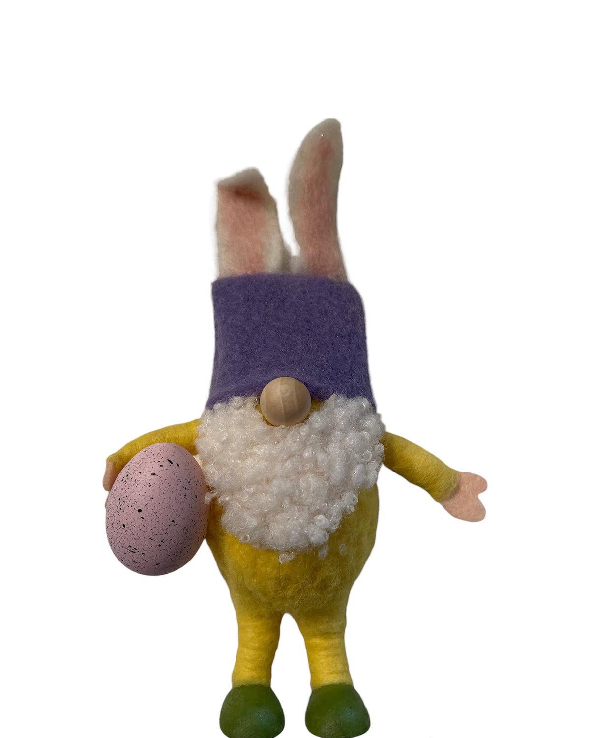 One Hundred 80 Degrees | Easter Pastel Wool Gnome Figure W/ Egg