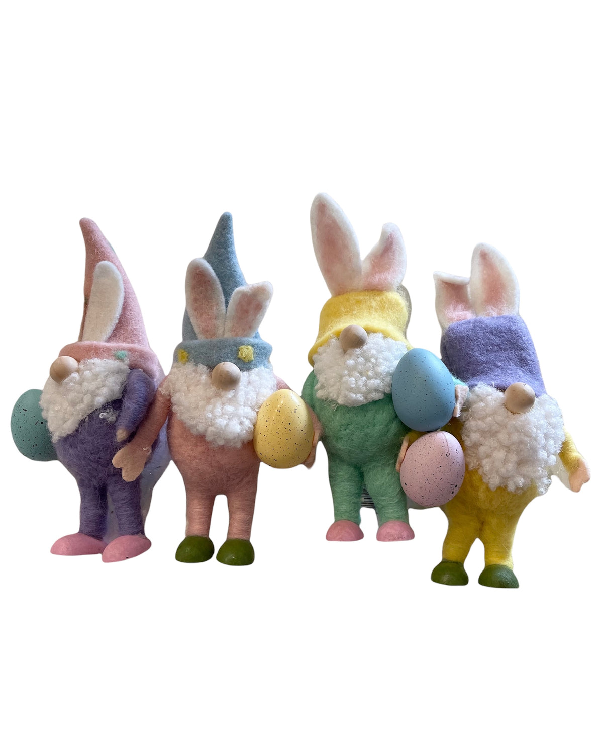 One Hundred 80 Degrees | Easter Pastel Wool Gnome Figure W/ Egg