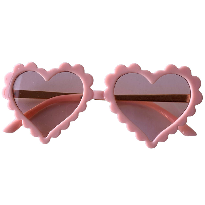 Sunnies for Sloane Pink Scalloped Amor Sunnies